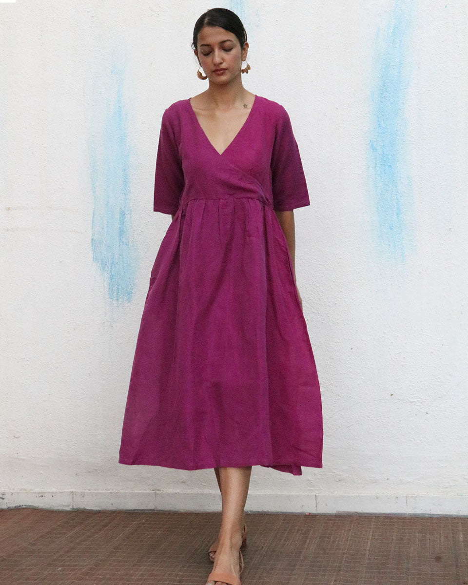 Brisa Handwoven Linen Dress