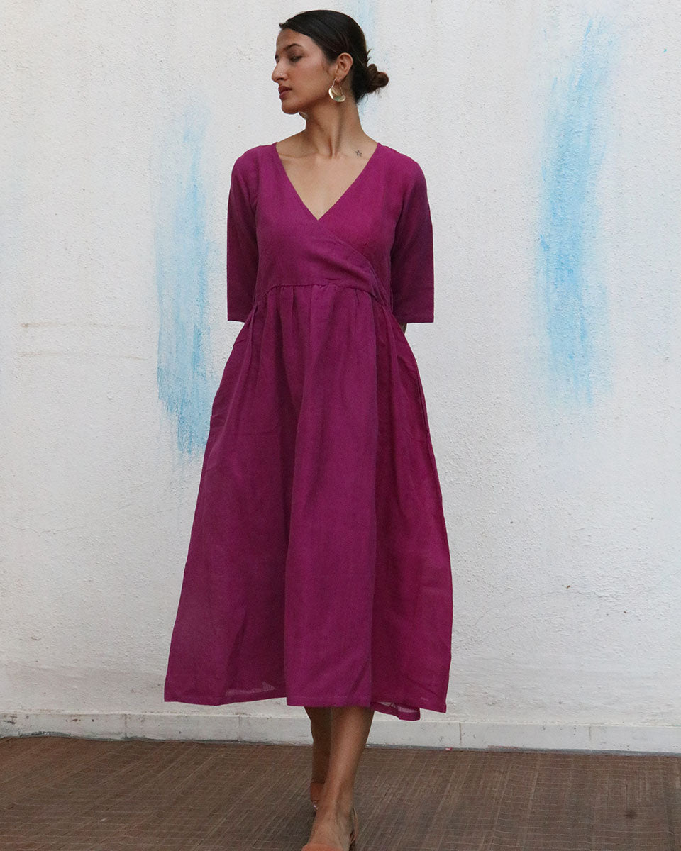 Brisa Handwoven Linen Dress