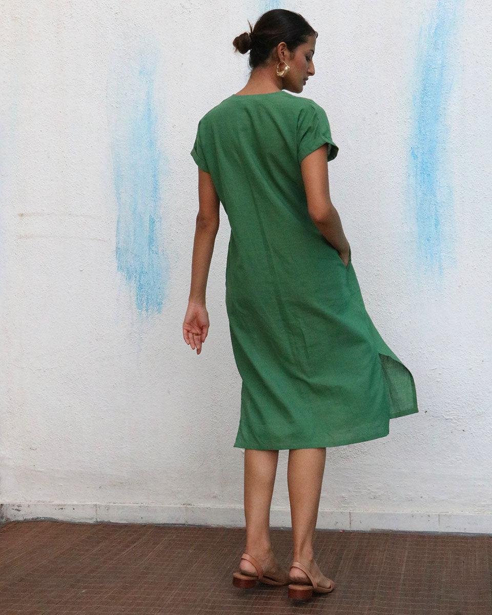 Brie Handwoven Linen Dress