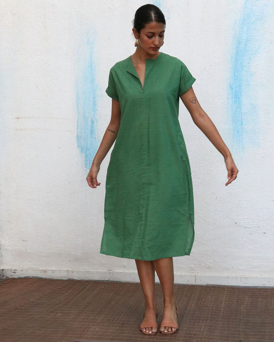 Brie Handwoven Linen Dress