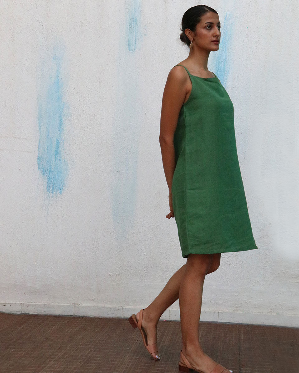 Lana Handwoven Linen Dress