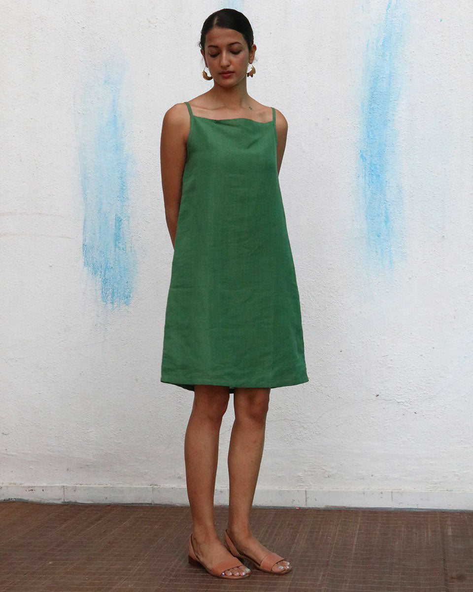 Lana Handwoven Linen Dress