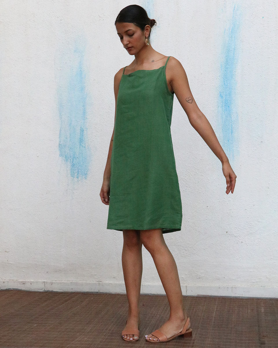 Lana Handwoven Linen Dress