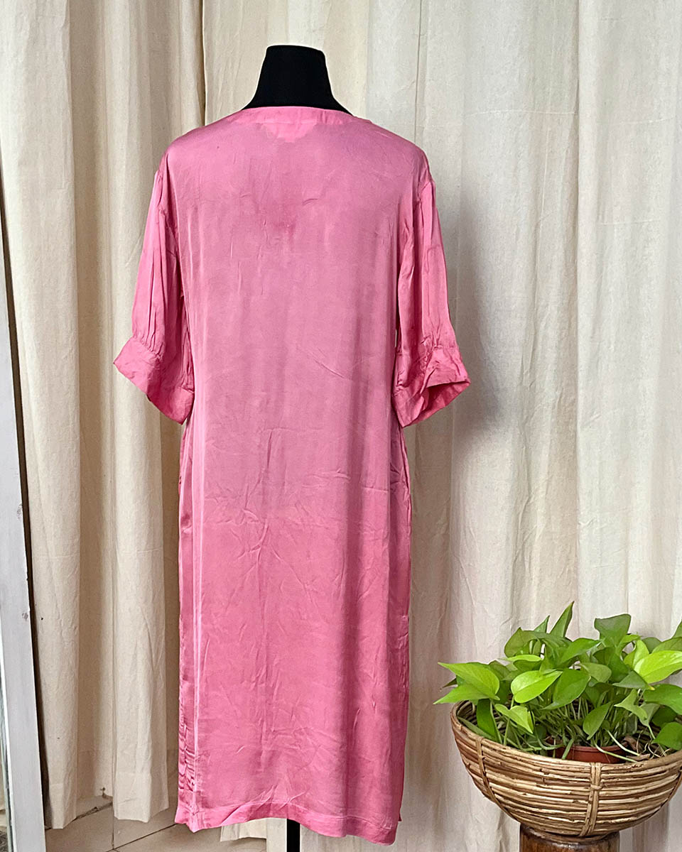 Pink Modal Silk Dress - Love Despite