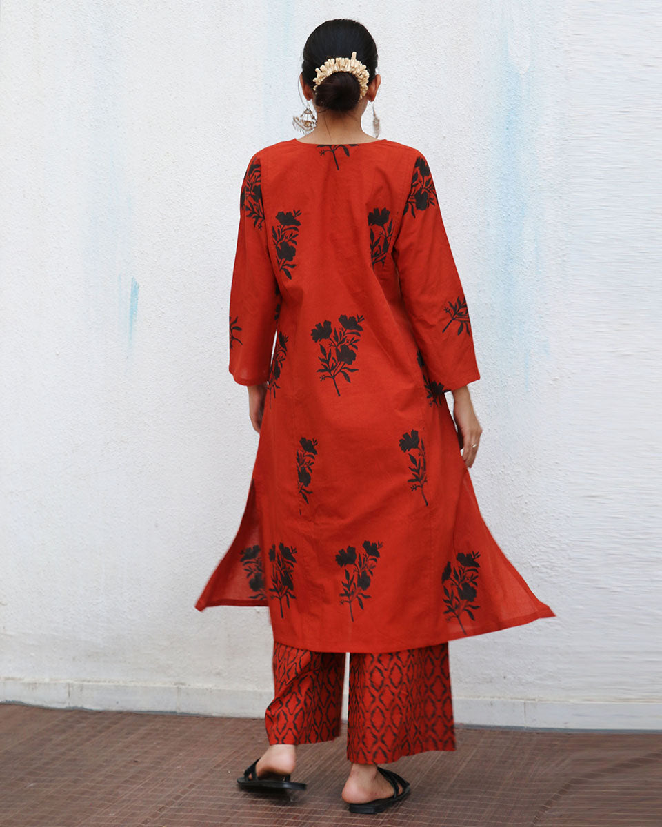 Raahi Blockprinted Cotton Kurta Set - NOMAD