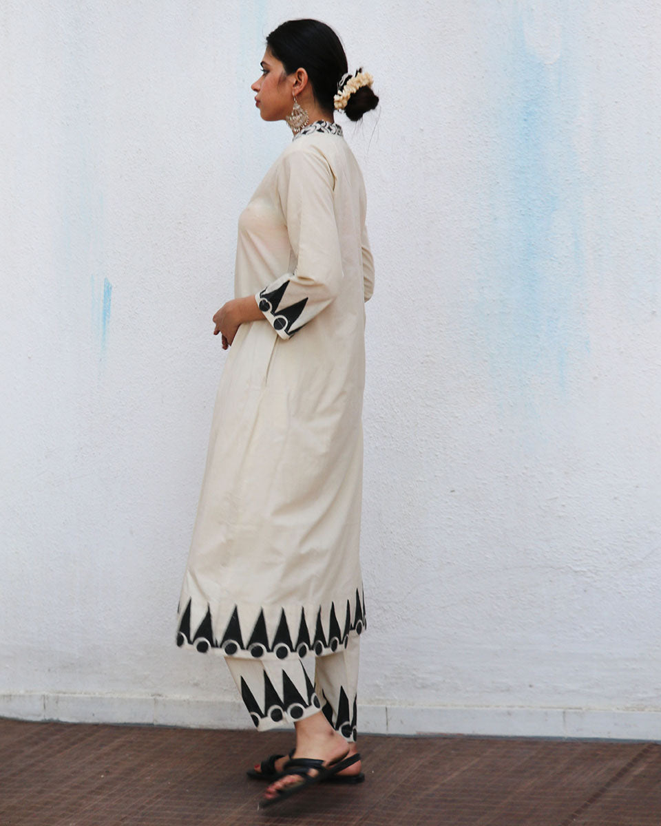 Lorelai Blockprinted Cotton Kurta Set - NOMAD