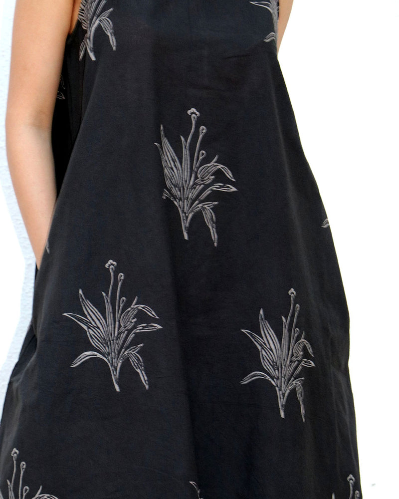 Zita Blockprinted Cotton Dress - NOMAD