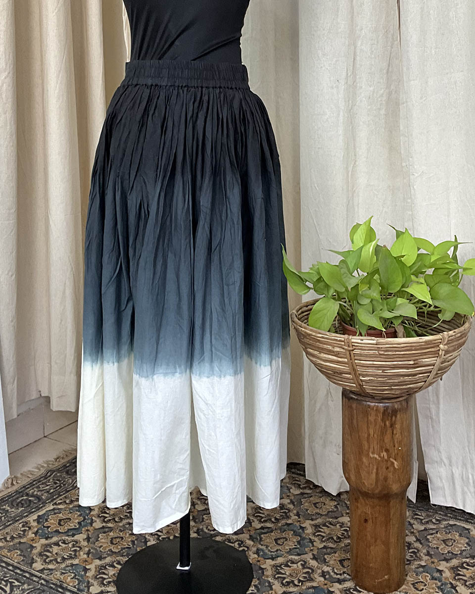 Monochrome Cotton Skirt - Love Despite