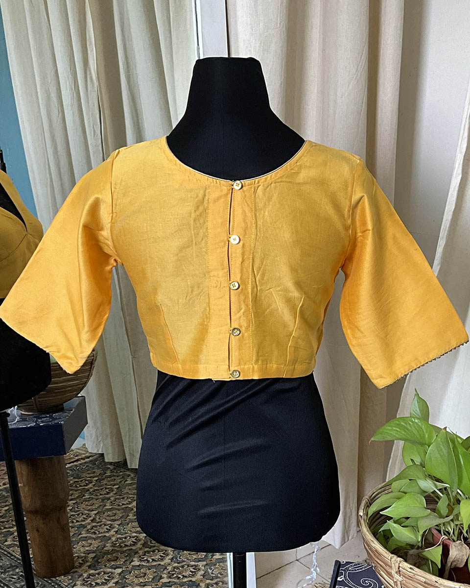 Yellow Cotton Blouse - Love Despite