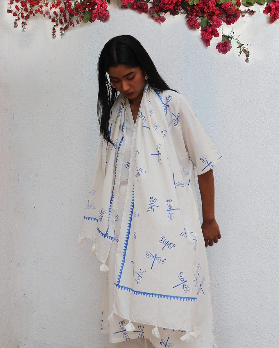 Mehrgol Blockprinted Cotton Stole - BGVL