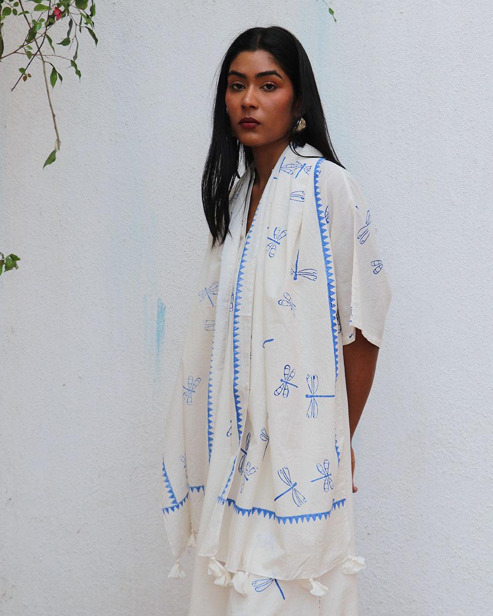 Mehrgol Blockprinted Cotton Stole - BGVL