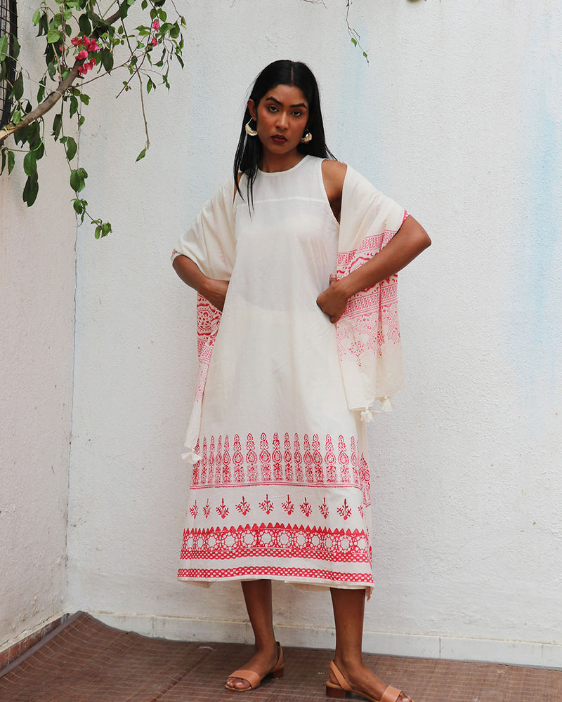 Faryat Blockprinted Cotton Dress - BGVL