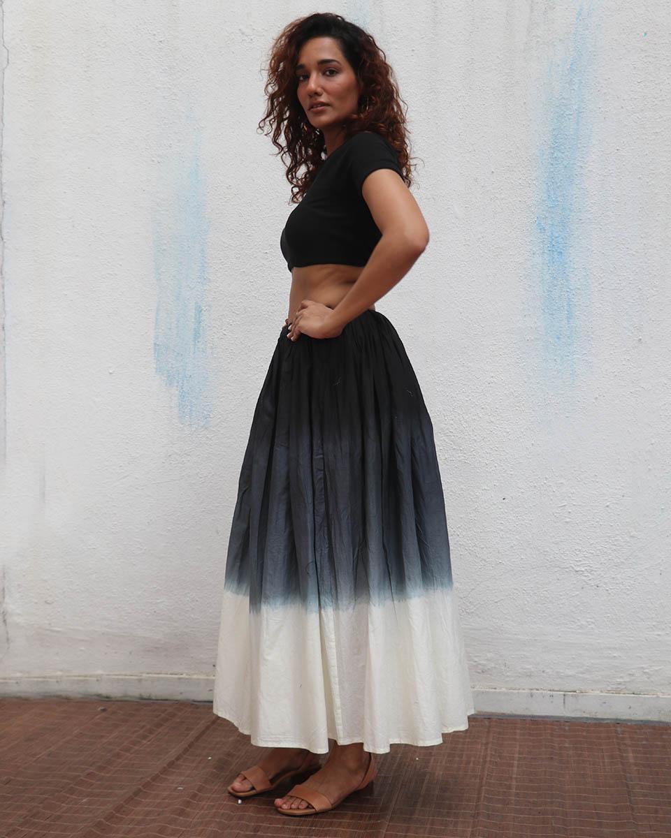 Blanca Hand-dyed Cotton Skirt