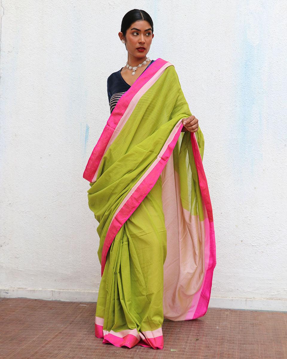 Laverna Handwoven Cotton Saree