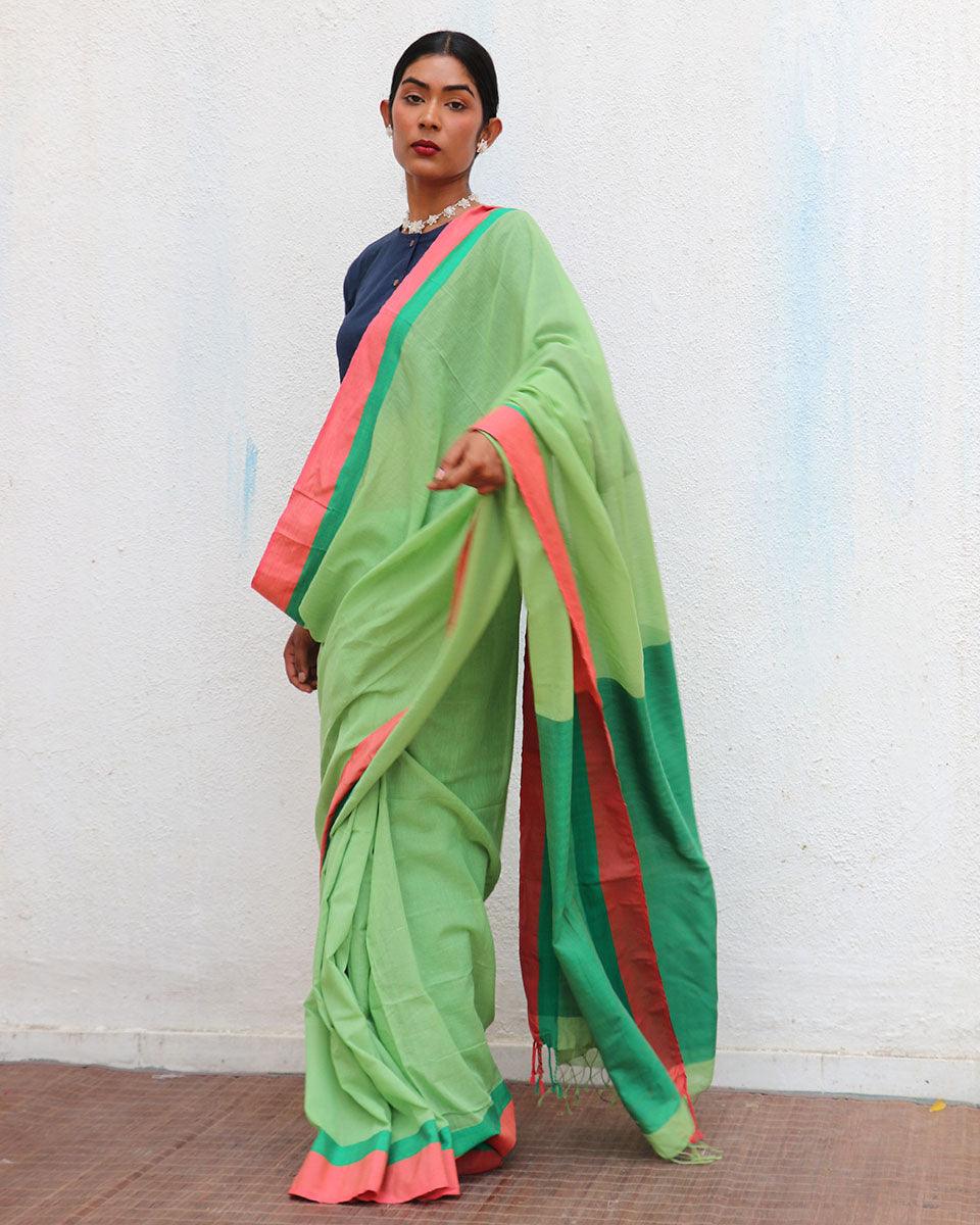 Flora Handwoven Cotton Saree