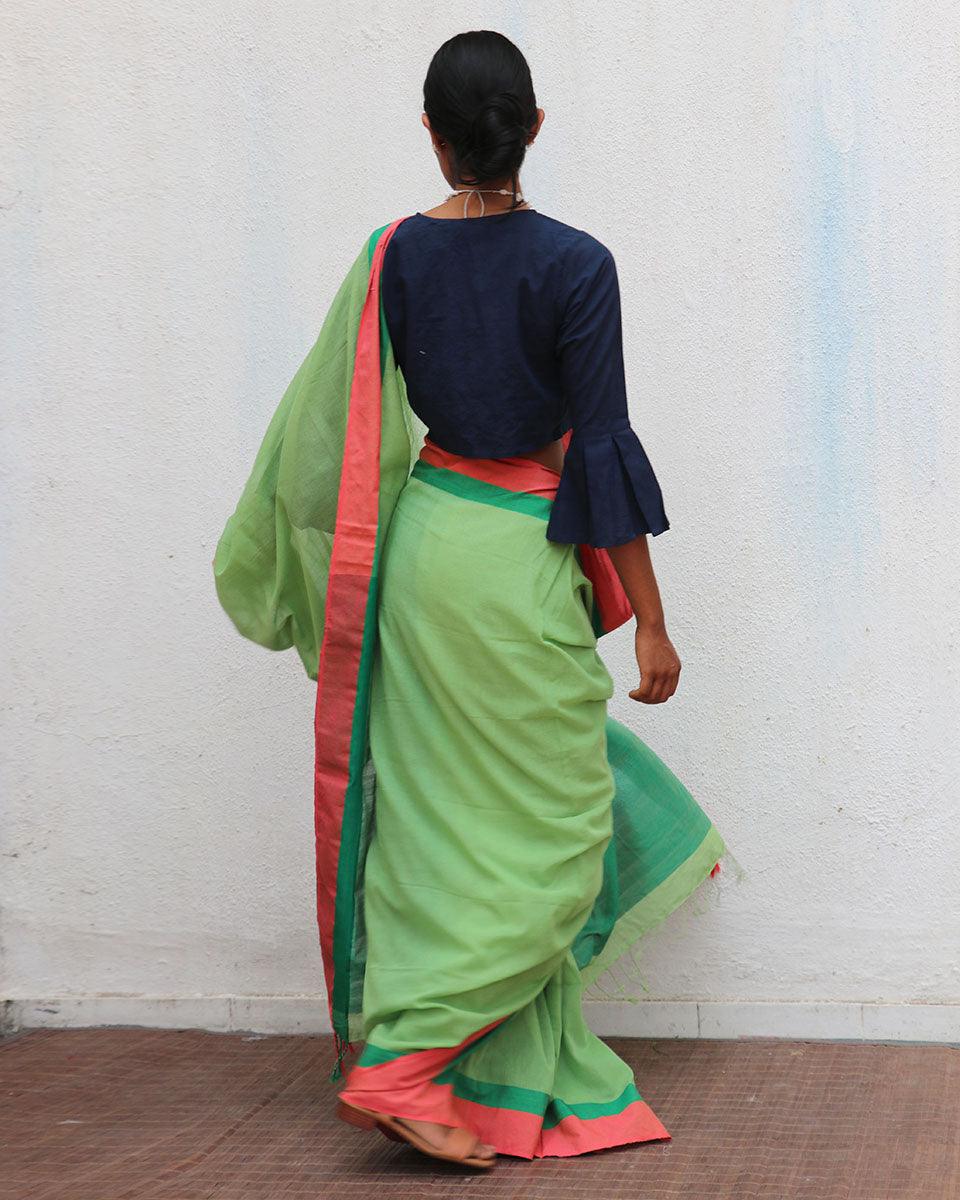 Flora Handwoven Cotton Saree