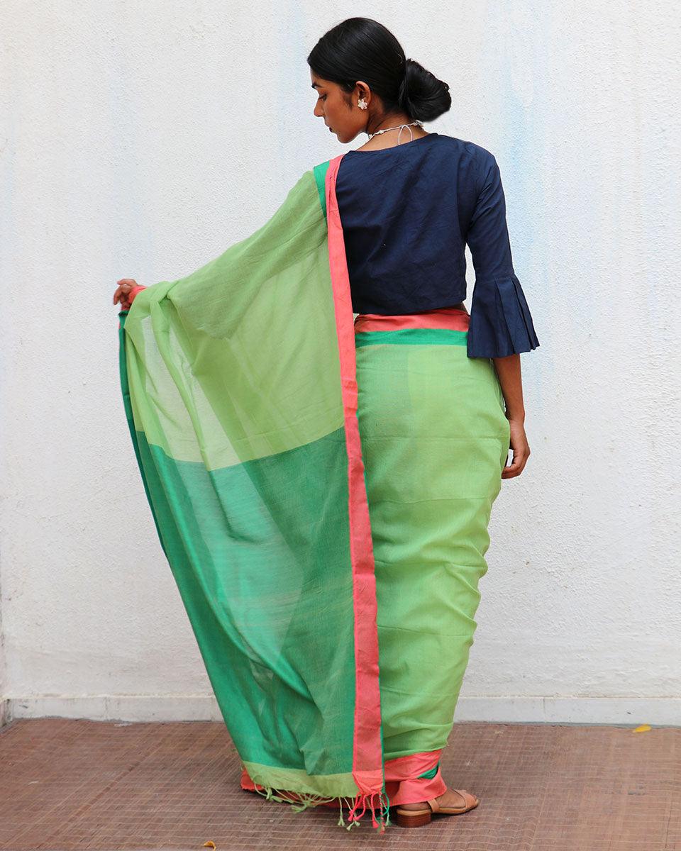 Flora Handwoven Cotton Saree