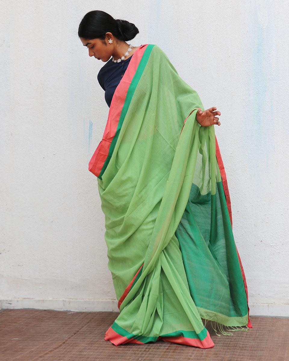 Flora Handwoven Cotton Saree