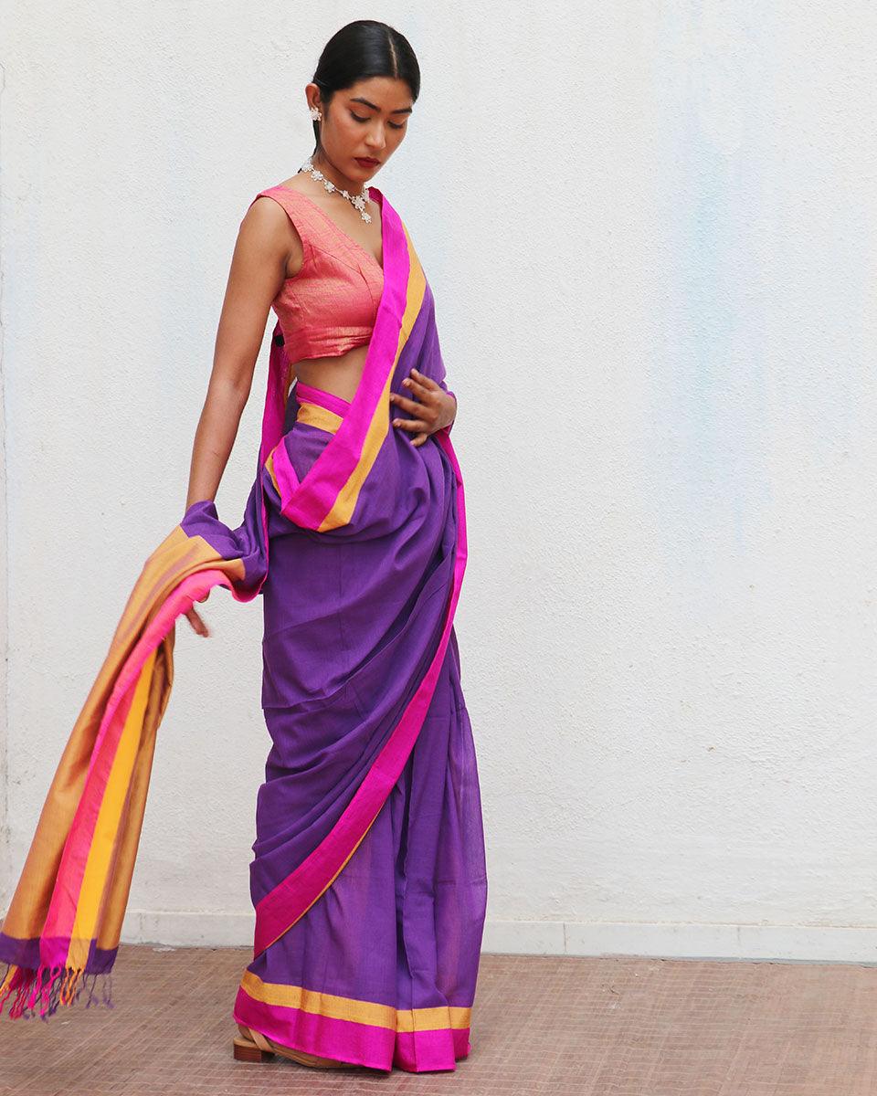 Lia Handwoven Cotton Saree