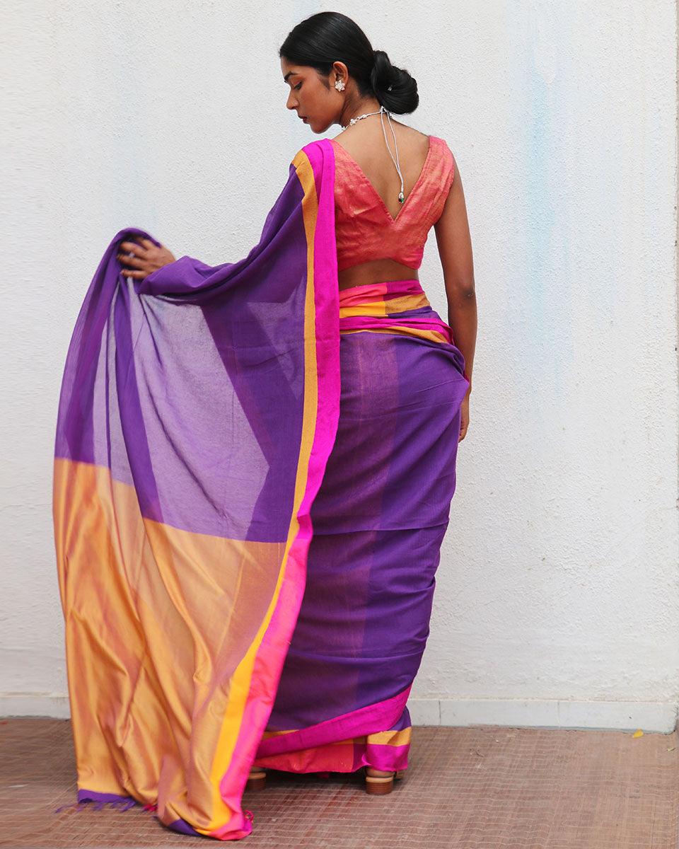 Lia Handwoven Cotton Saree