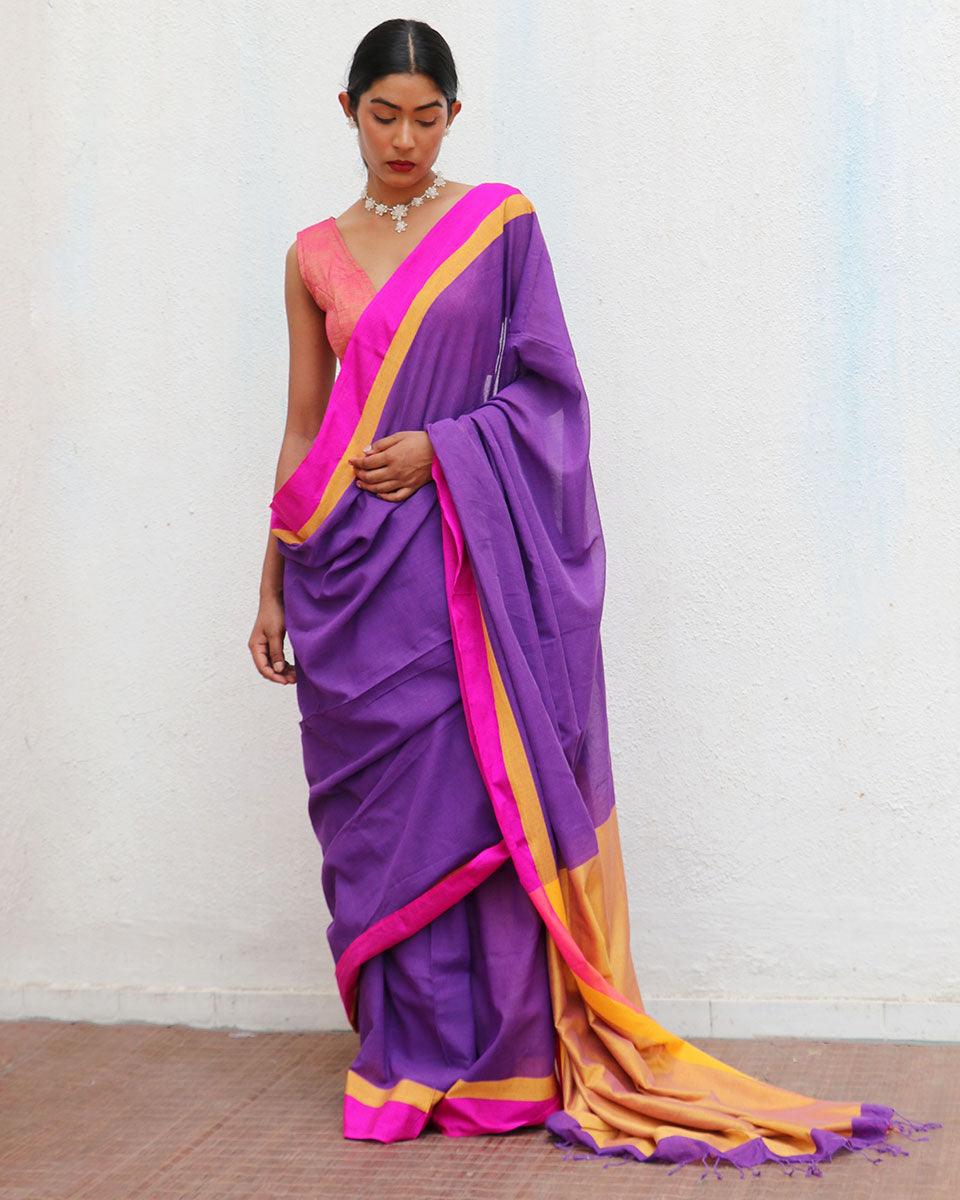 Lia Handwoven Cotton Saree