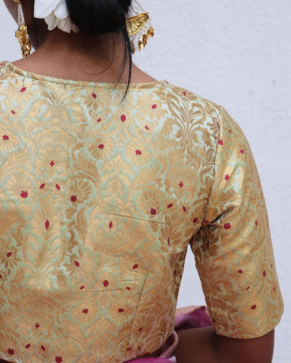 Zubeyda Khimkab Brocade Blouse - Nargiz