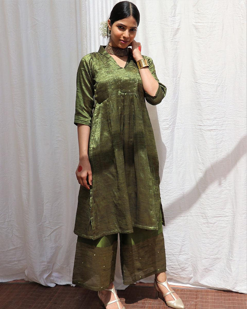 MEHR ZARI KURTI SET
