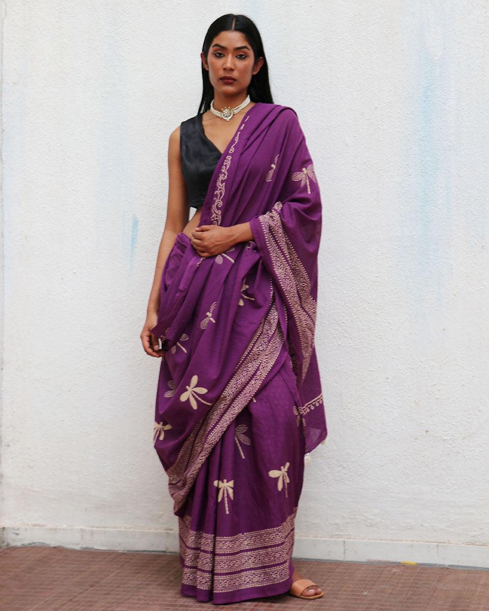 Renaissance Handblockprinted Cotton Saree - Fmtm