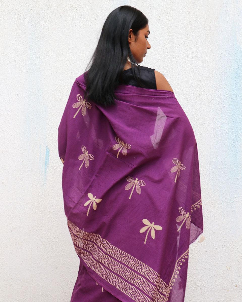 Renaissance Handblockprinted Cotton Saree - Fmtm