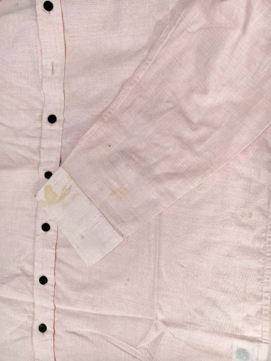 Pink Linen Mens Shirt - Love Despite