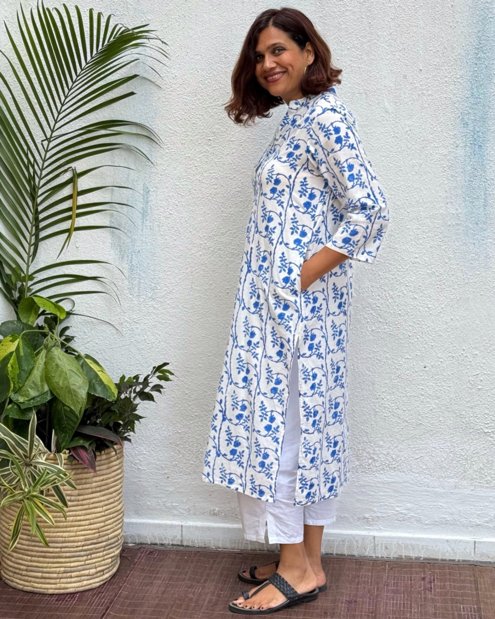 Indrani Block Printed Cotton Kurti