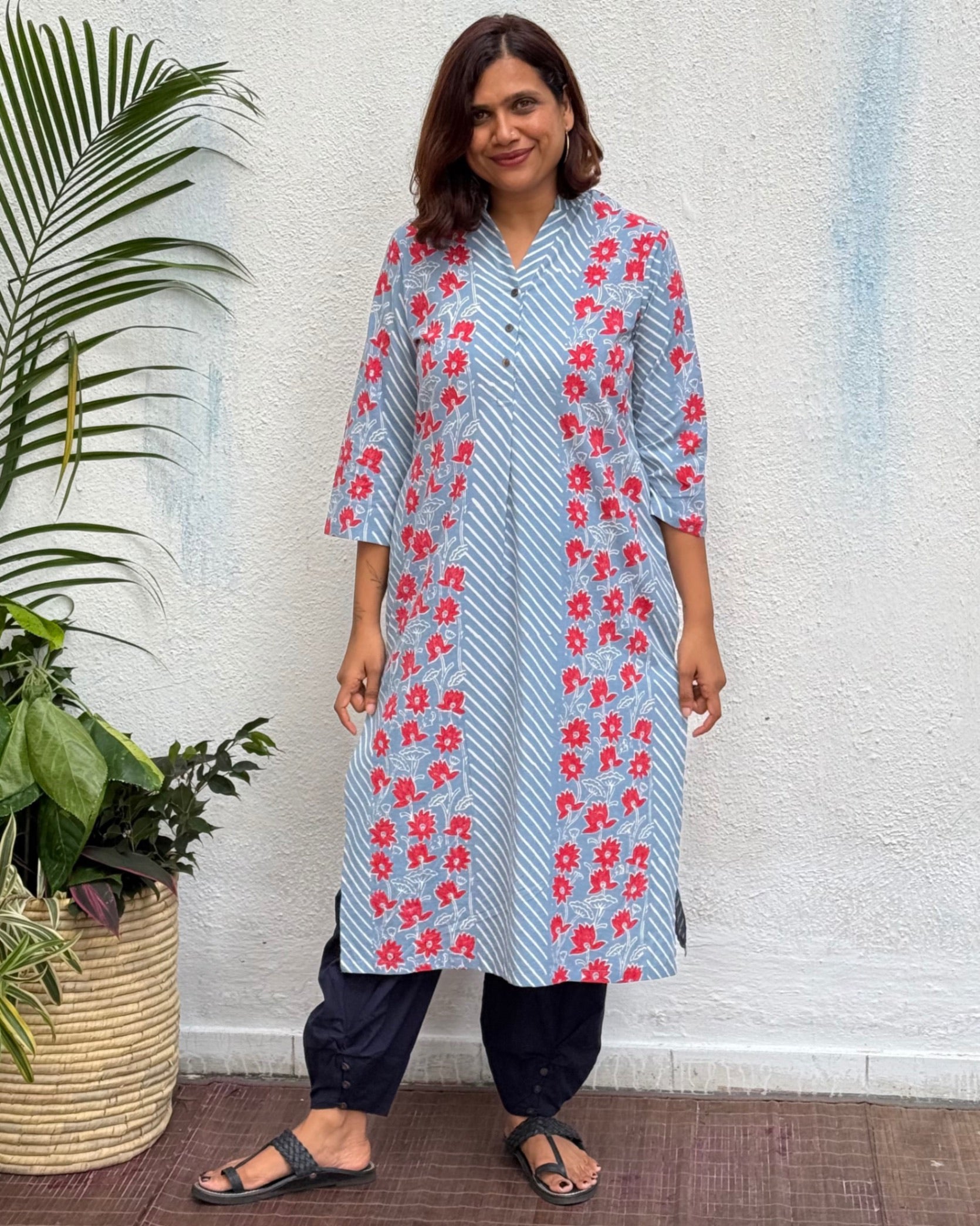 Noorani Block Printed Cotton Kurti