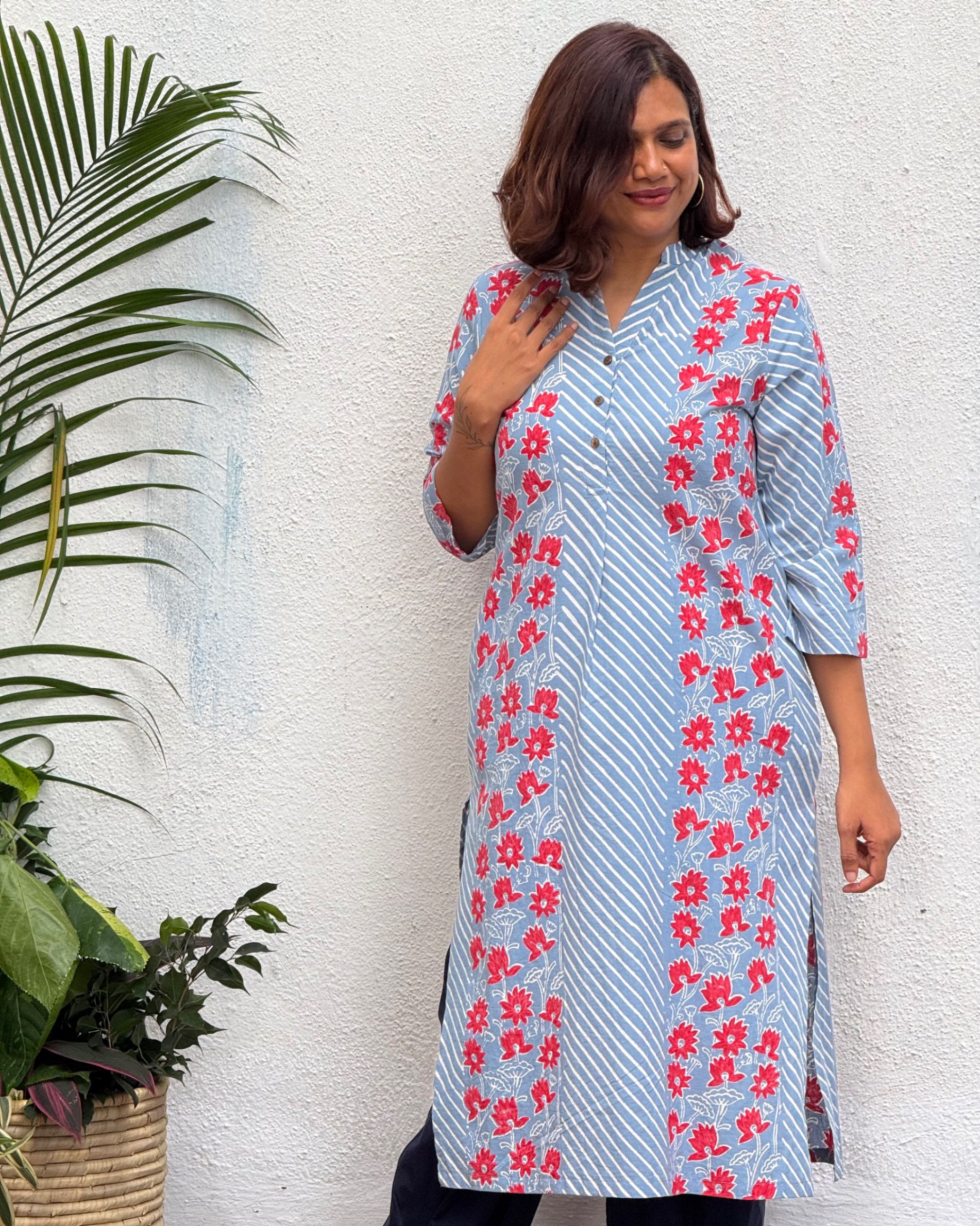 Noorani Block Printed Cotton Kurti