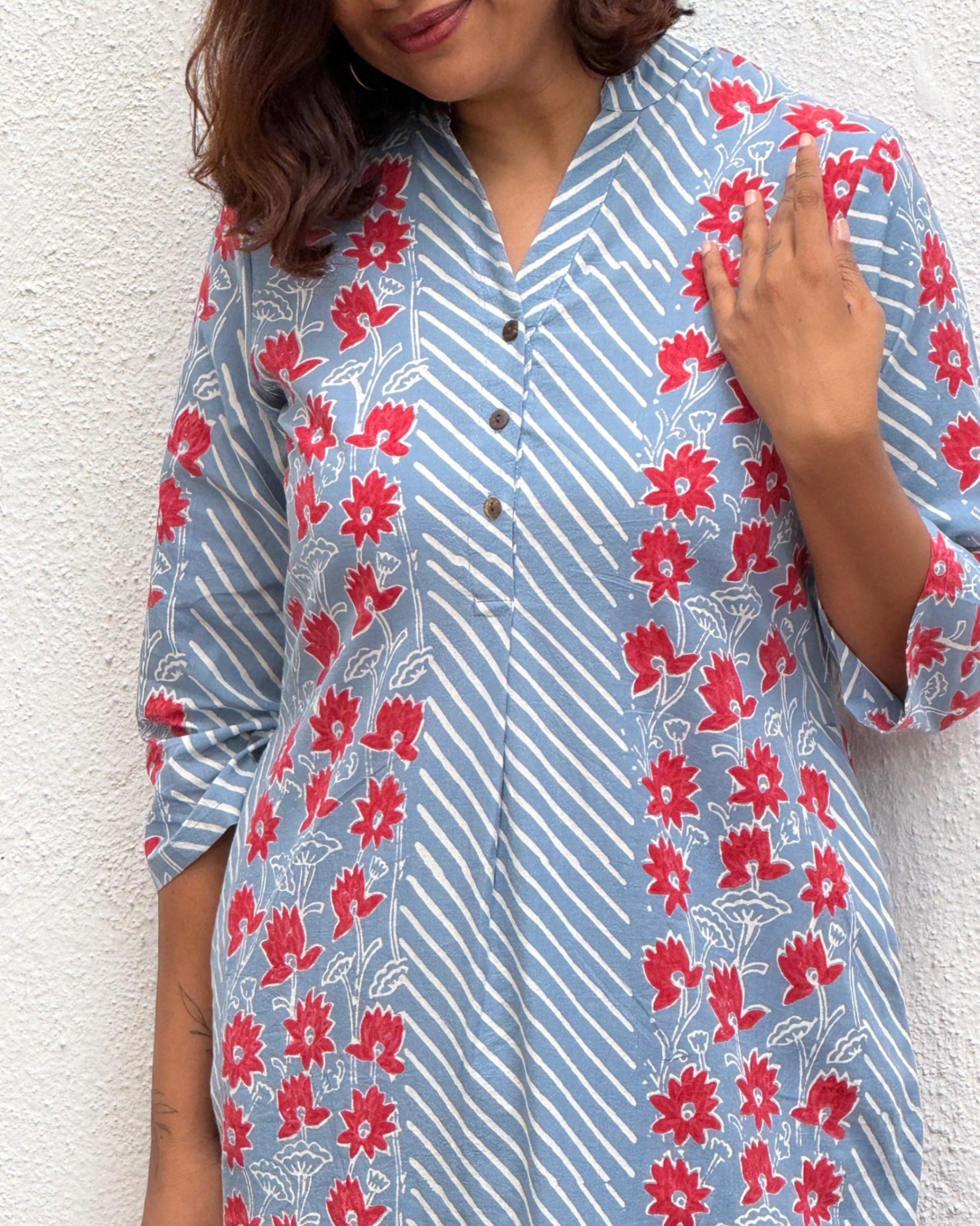 Noorani Block Printed Cotton Kurti