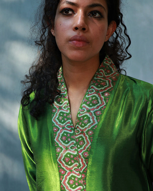 Nimrit Mashru Silk Kurta (Set Of 2)-Saahiba