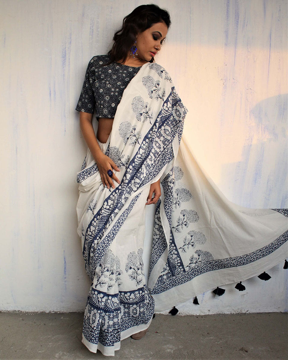 Cotton sarees | Cotton mul mul saree | Cotton saree for women | Chidiyaa