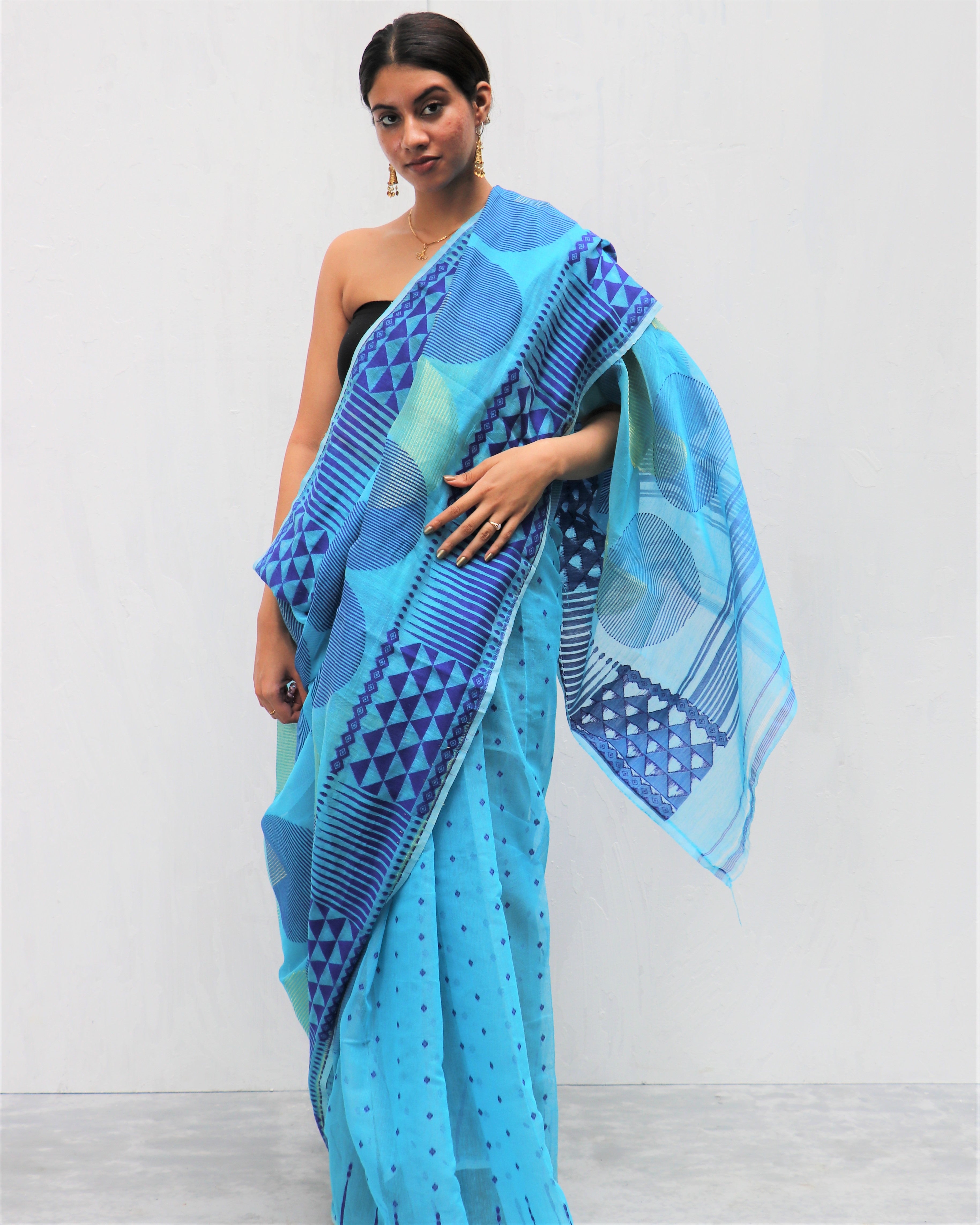 Cotton Blend Saree