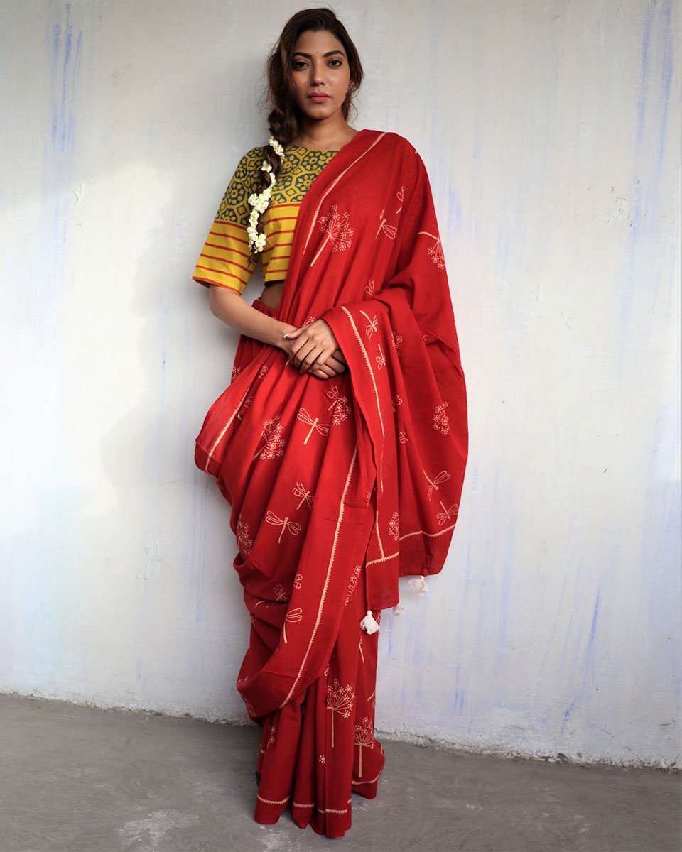 Cotton sarees | Cotton saree for women | Cotton saree online | Cotton saree | Chidiyaa    