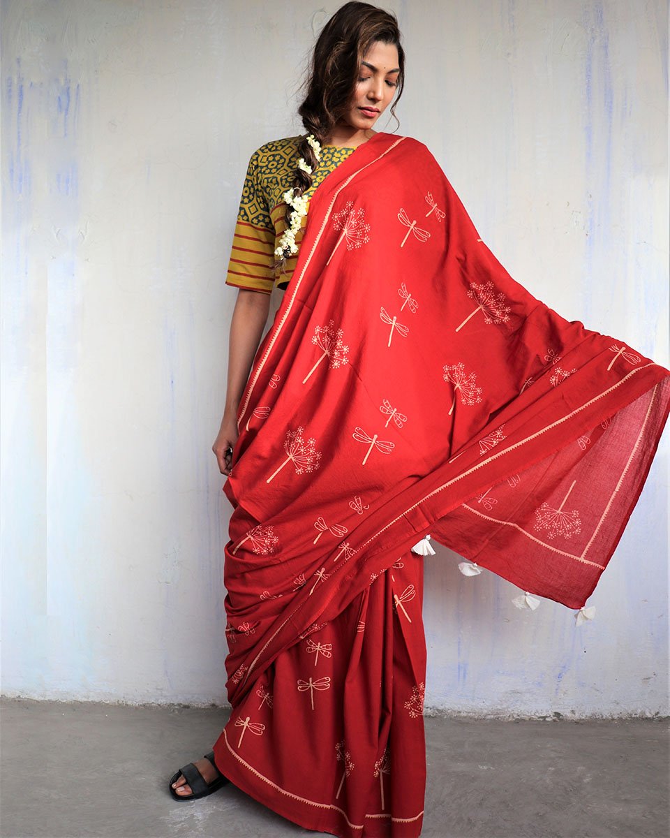 Cotton sarees | Cotton saree for women | Cotton saree online | Cotton saree | Chidiyaa    