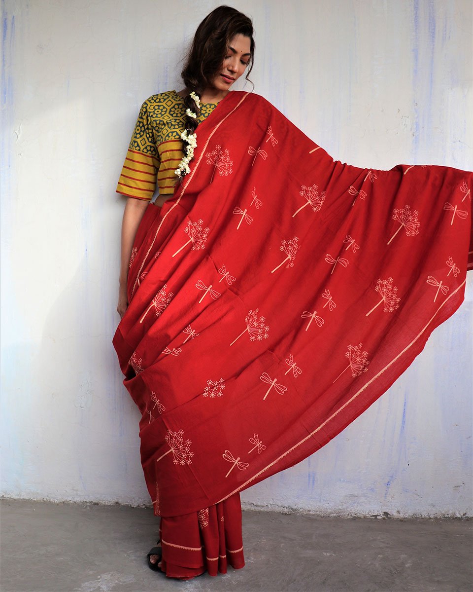 Cotton sarees | Cotton saree for women | Cotton saree online | Cotton saree | Chidiyaa    