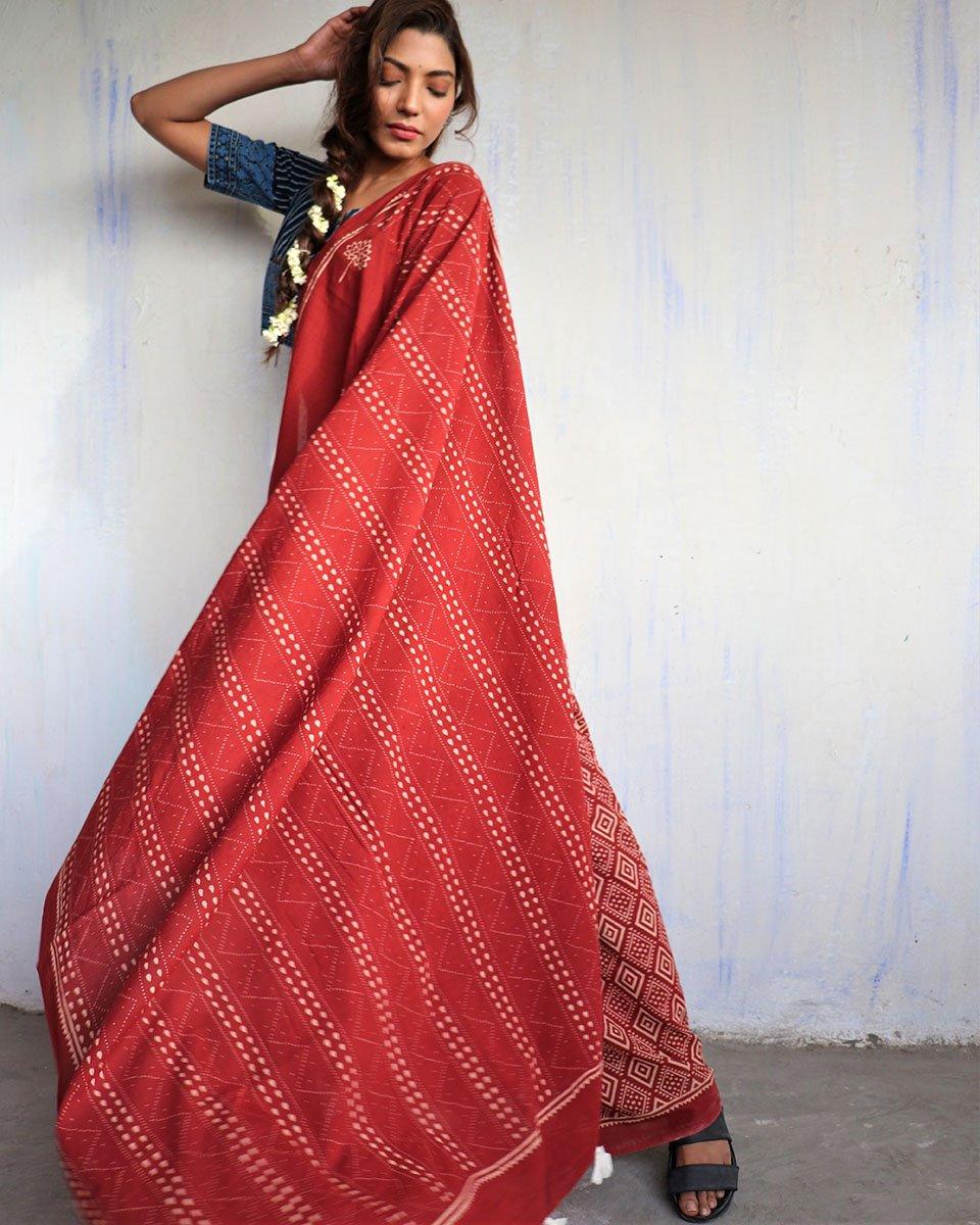 Cotton sarees | Cotton saree for women | Cotton saree online | Cotton saree | Chidiyaa    