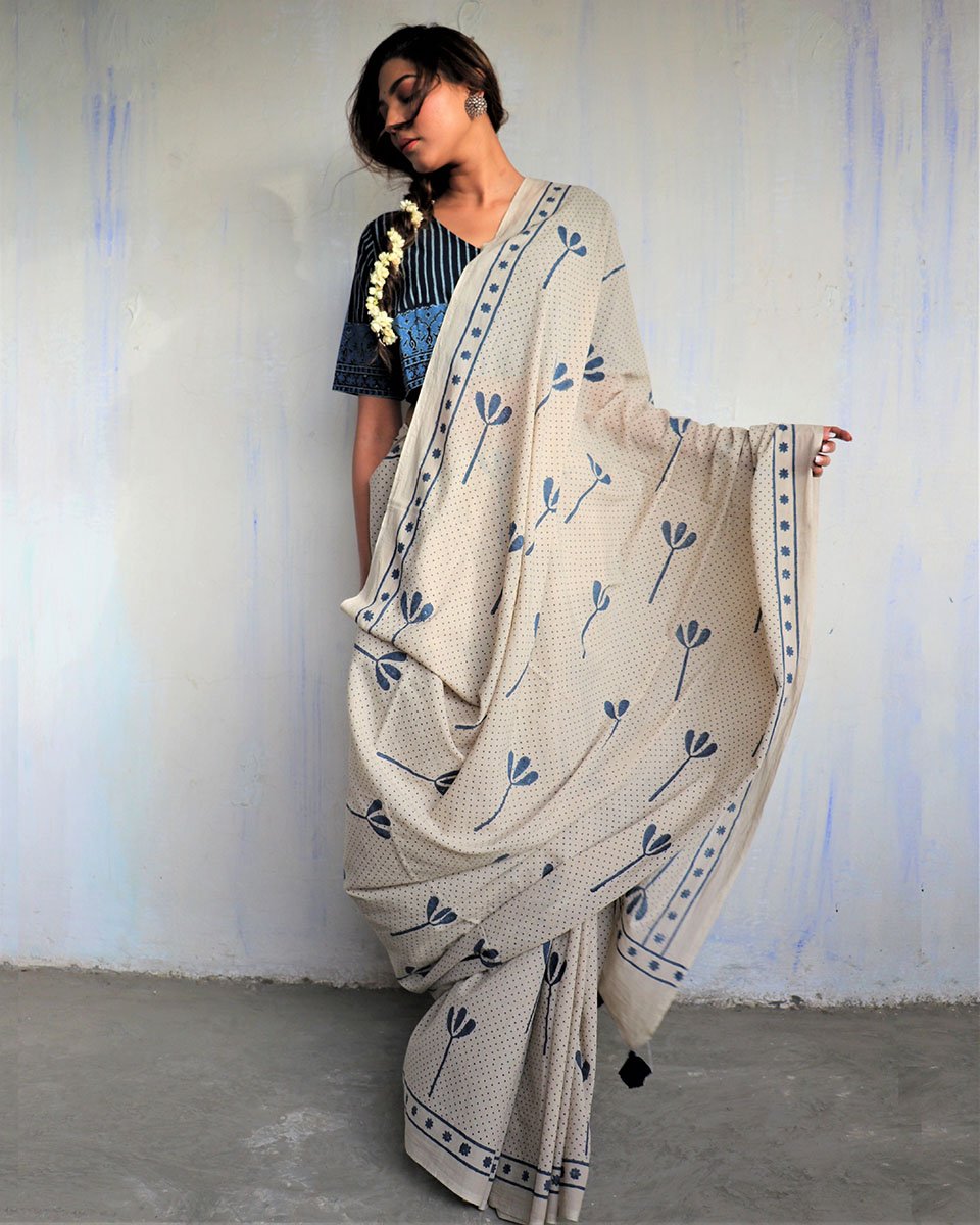 Cotton sarees | mul mul cotton saree | Cotton saree online | Cotton mul mul saree| Chidiyaa