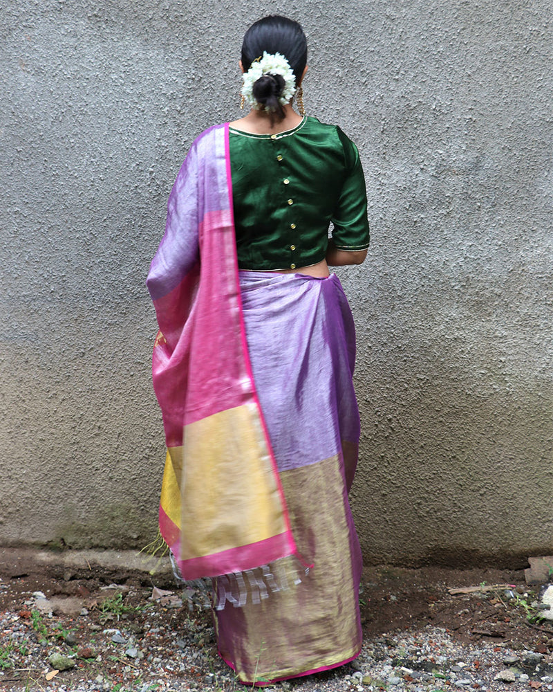 Diya Handwoven Cotton Zari Saree - Chandani
