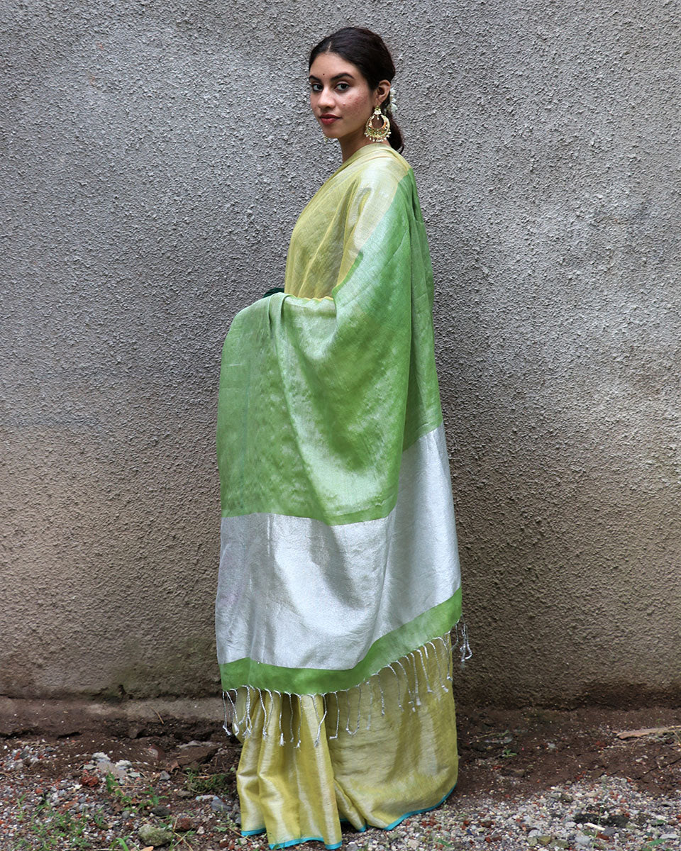 Karishma Handwoven Cotton Zari Saree - Chandani