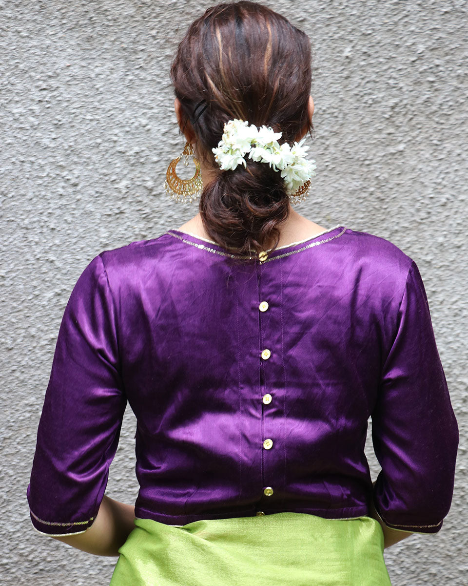 Amala Mashru Silk Blouse - Chandani