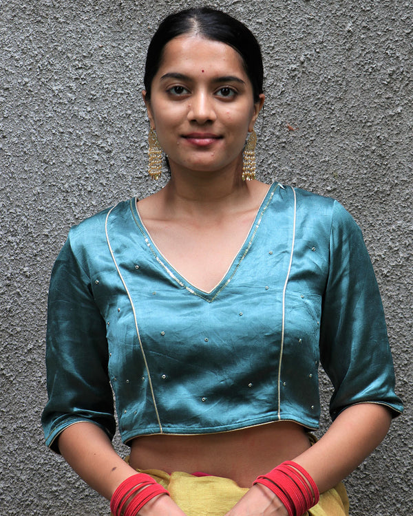 Arika Mashru Silk Blouse - Chandani