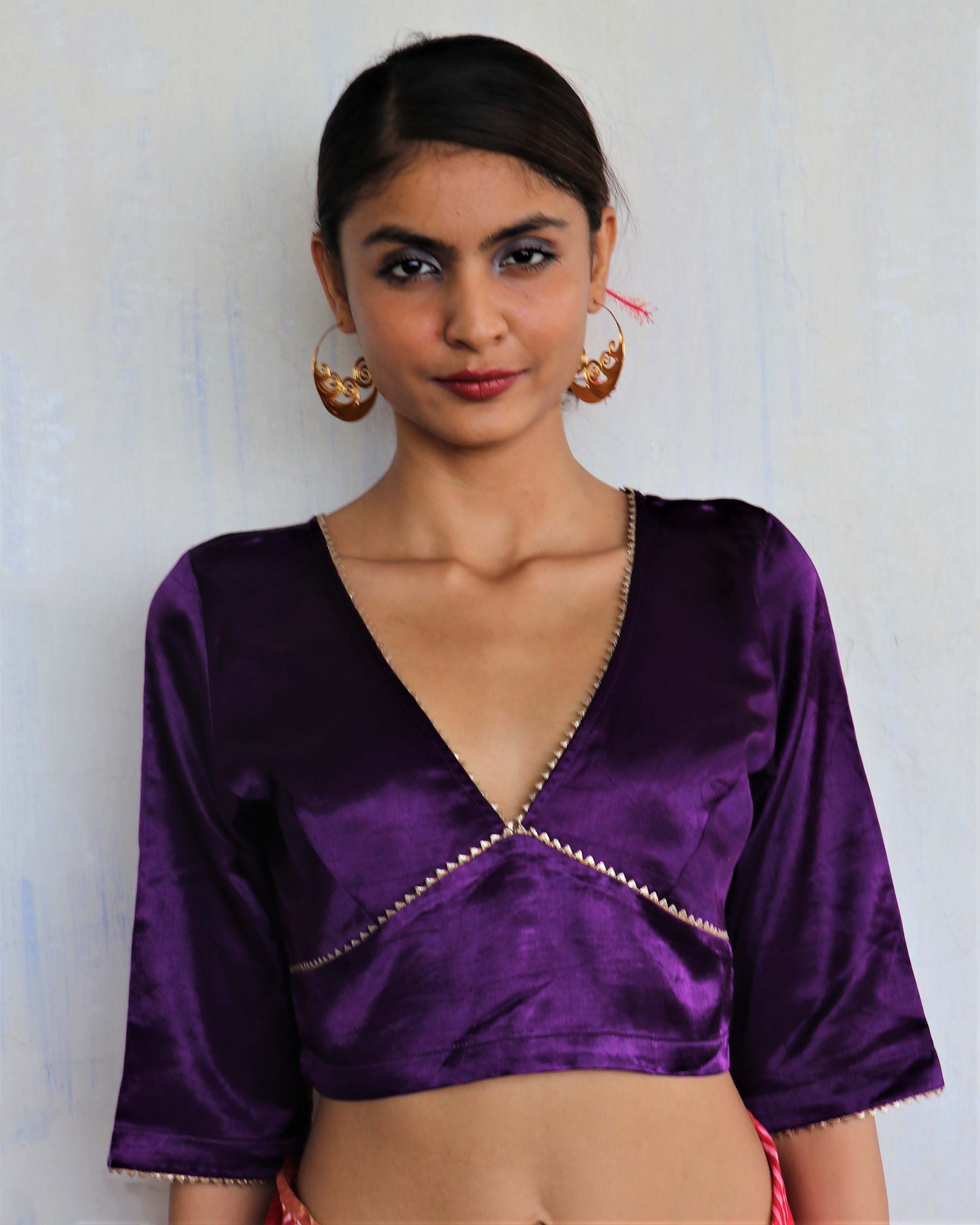 Hiraya Mashru Silk Blouse - Roshni