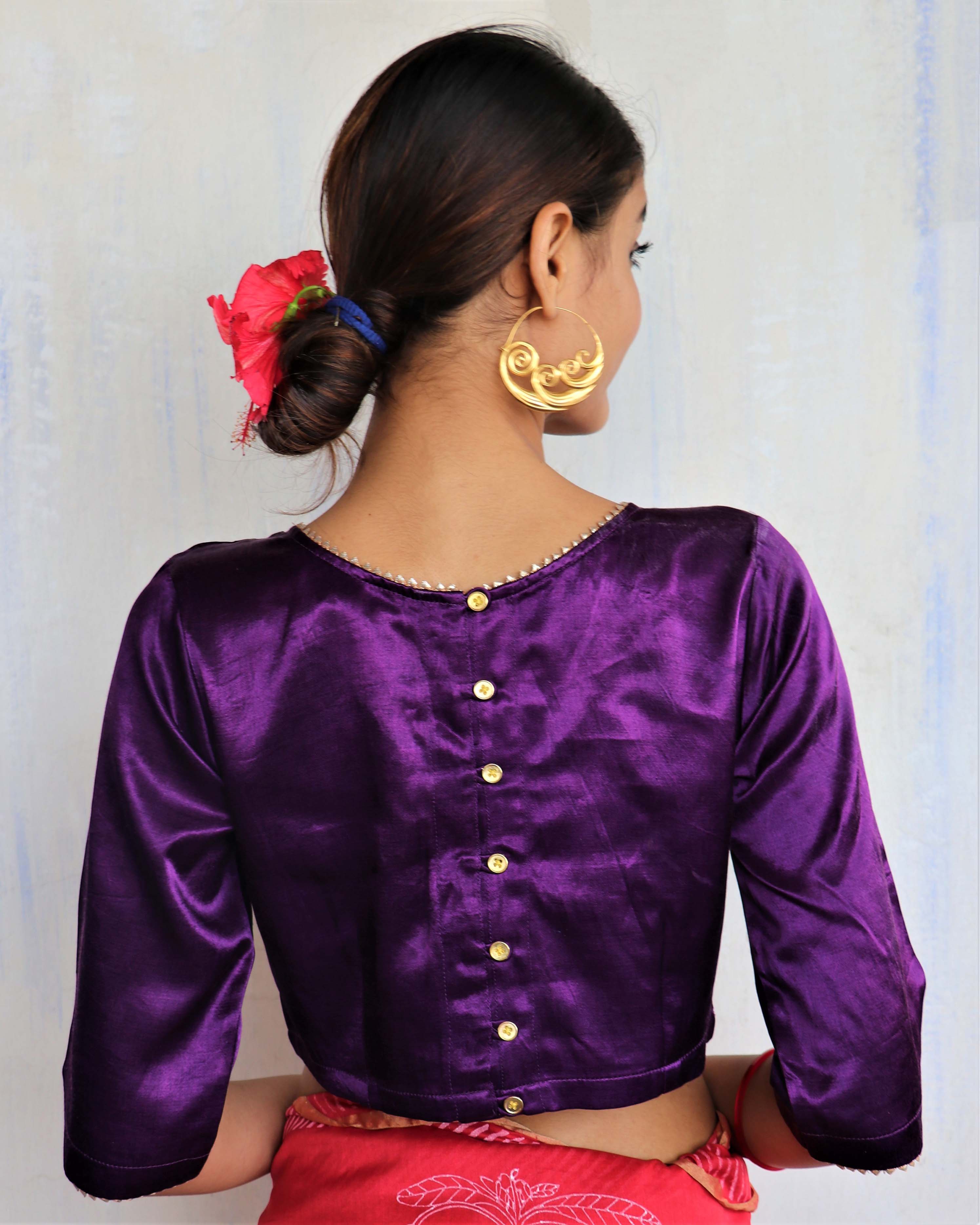 Hiraya Mashru Silk Blouse - Roshni