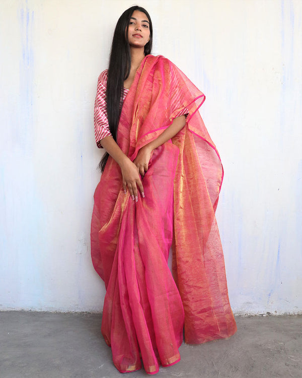 Shop Purple Tussar Banarasi Saree Online in USA with Overall Zari Work –  Pure Elegance