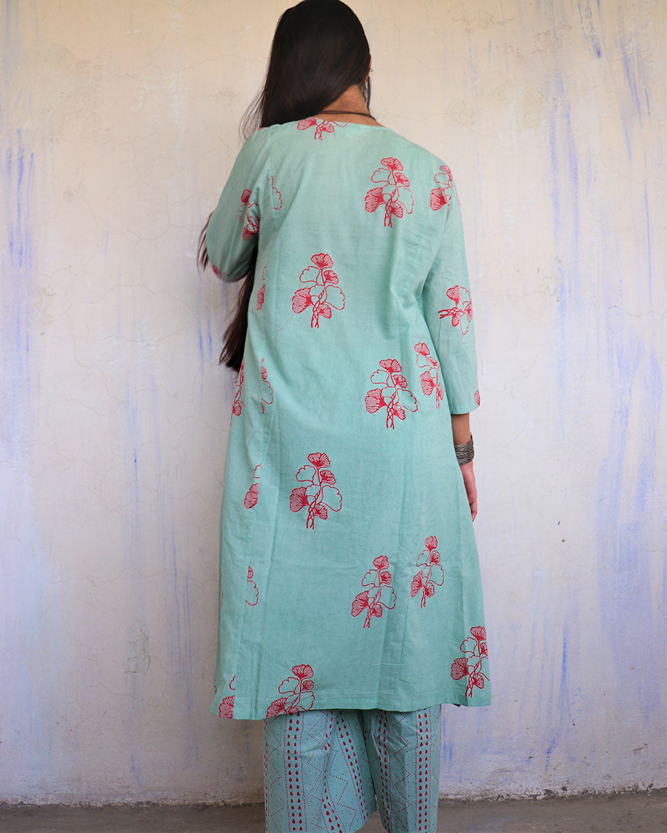 Harit Gul Pure Cotton Block Printed Pant - LD